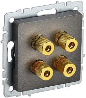 Розетка аудио без рамки IEK Brite РА10-БрТБ 4-м. темная бронза картинка